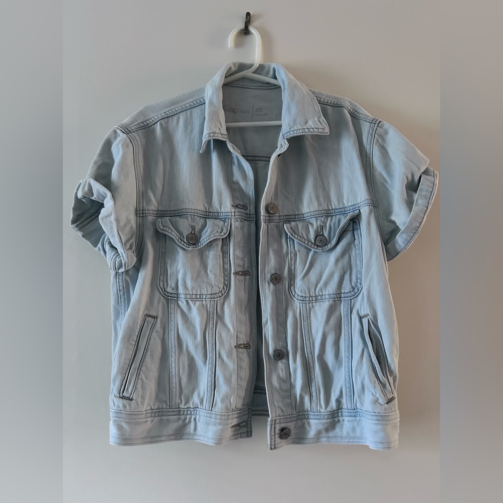 Gap denim short sleeved jacket.